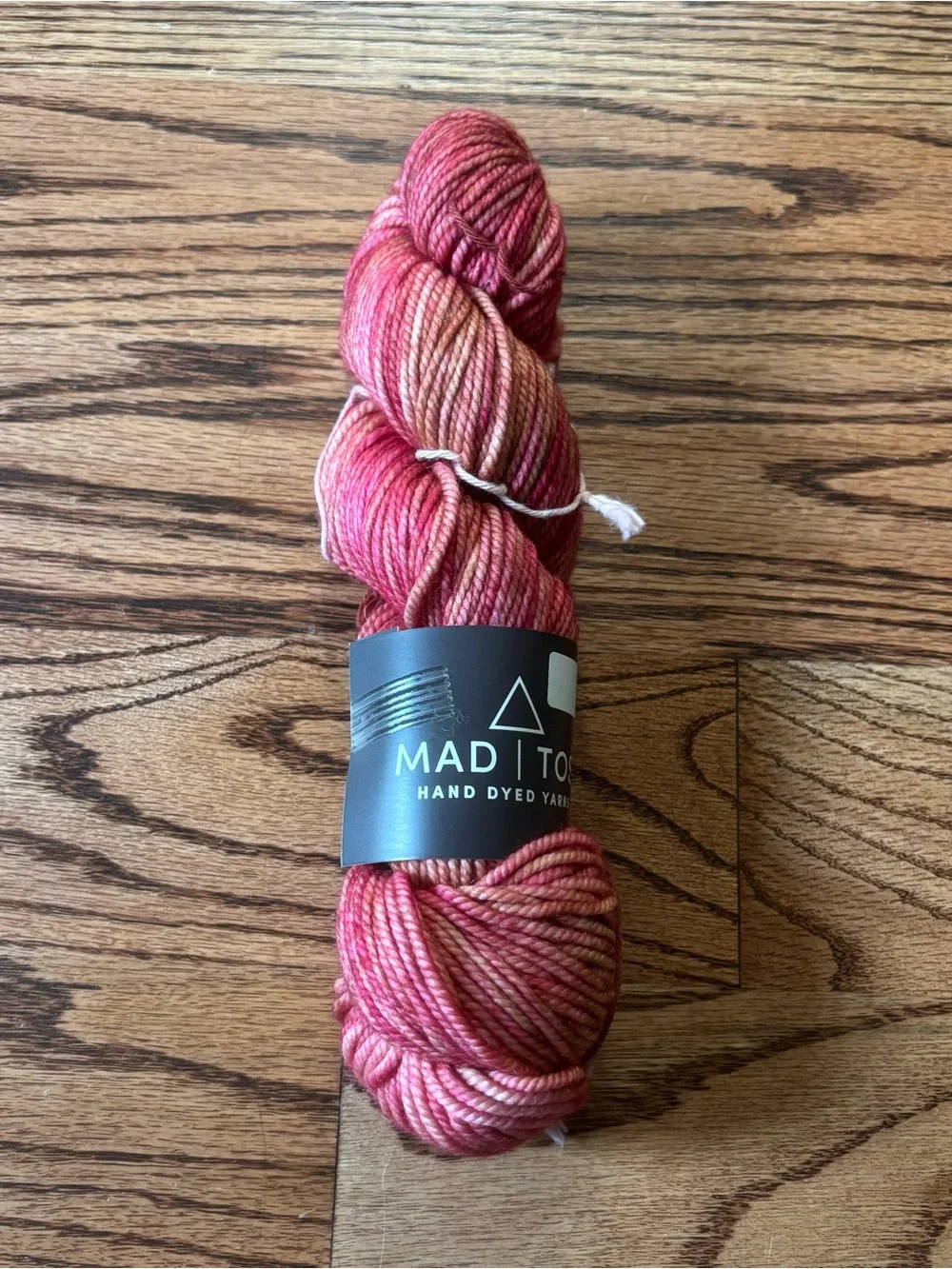 Madelinetosh Yarn Hand Dyed Rose Pink Coral Chunky Merino Wool Knitting Crochet